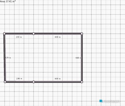 room planning Grundrissvorlage Quadrat in the category Bedroom