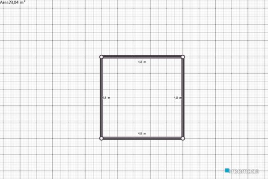 room planning Grundrissvorlage Quadrat in the category Foyer