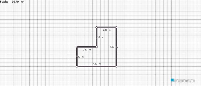 room planning Grundrissvorlage L-Form in the category Kid’s Room