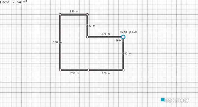 room planning Appartment II (Wohnraum) in the category Living Room