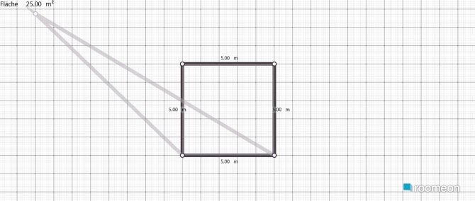 room planning Grundrissvorlage Quadrat in the category Living Room