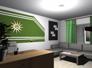 room planning Renovierung 2015 - Wohnstube - zweiter Entwurf in the category Living Room