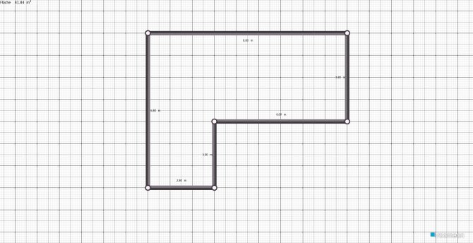 room planning Testwohnraum in the category Living Room