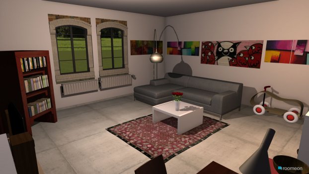 room planning Variante 1 in the category Living Room