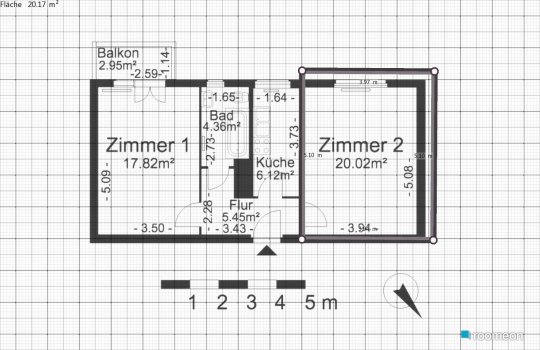 room planning WG Zimmer groß in the category Living Room