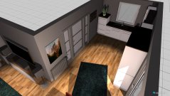 room planning Wohnung nach Umbau 1 - Küche - Variante 2 mit neuer tür küche in the category Living Room